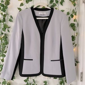 Kasper Blazer, Gray & Black, Size 18, New with tags.